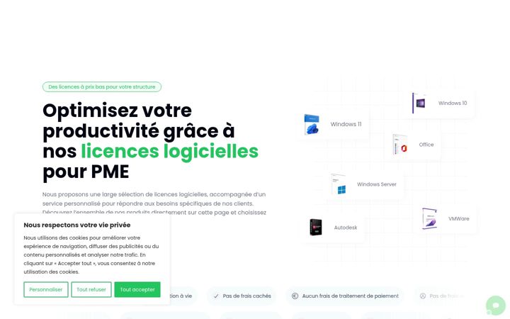 Screenshot von alenys.fr
