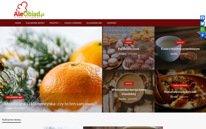 Screenshot of aleobiad.pl