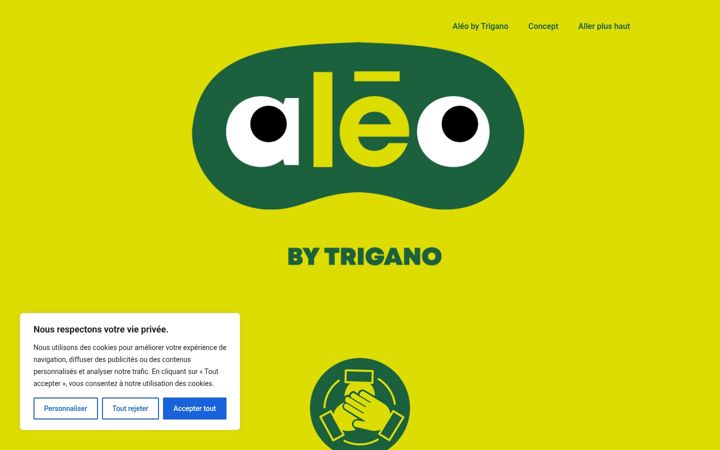 Screenshot of aleobytrigano.com