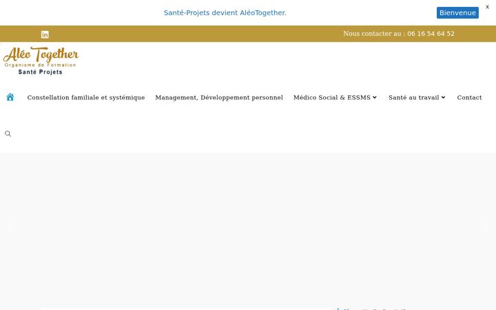 Screenshot of aleotogether.com