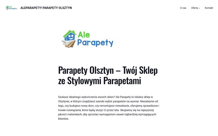 Screenshot of aleparapety.pl