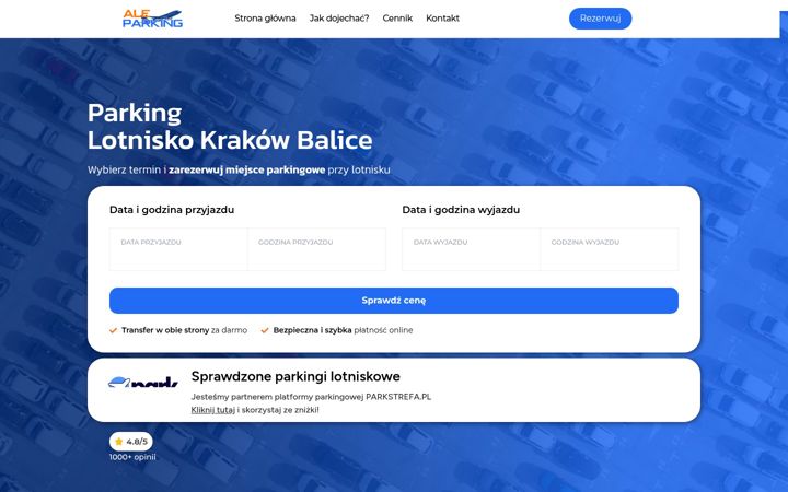 Screenshot of aleparking.pl