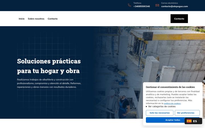 Screenshot of alepegue.com