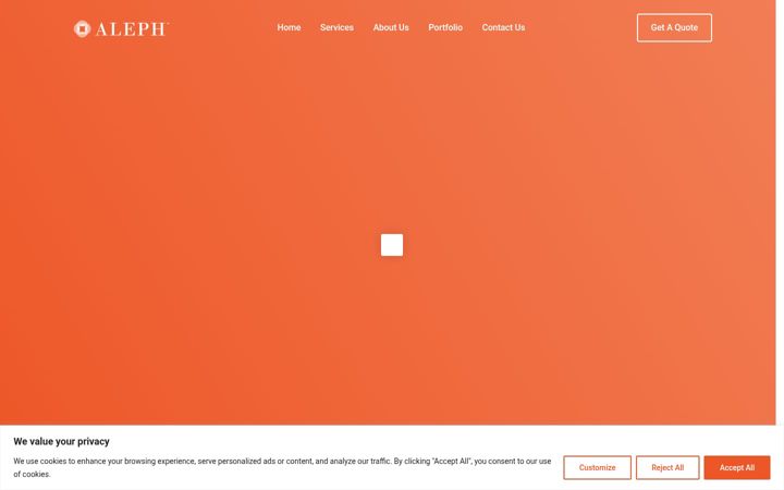 Screenshot of alephaz.com