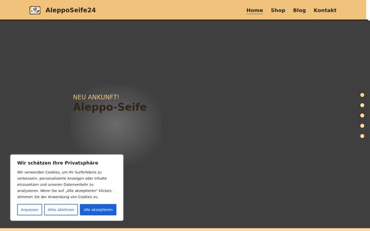 Screenshot of alepposeife24.de