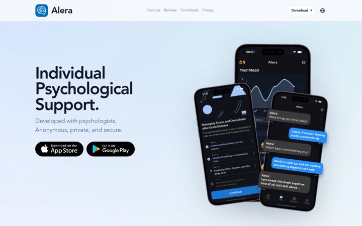 Screenshot of alera.app