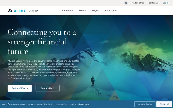 Screenshot of aleragroup.com