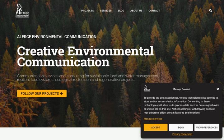 Screenshot of alerceenvironmental.com