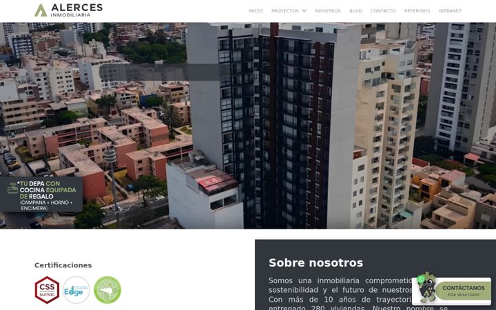 Screenshot of alerces.com.pe