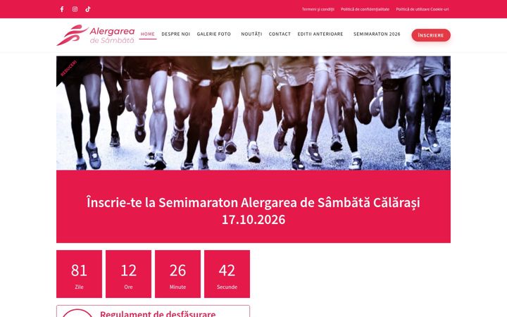 Screenshot of alergareadesambata.ro