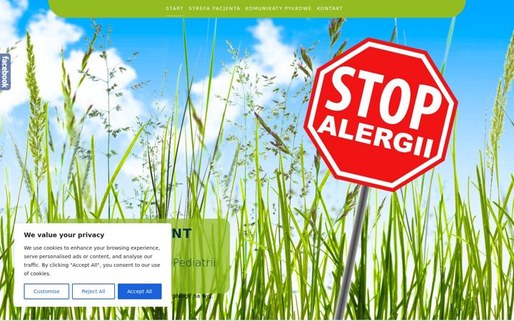 Screenshot of alergicusdent.pl