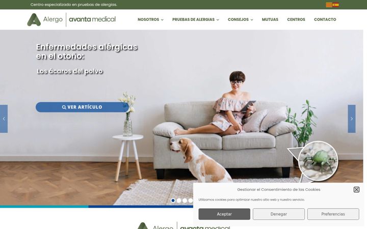 Screenshot of alergo.com