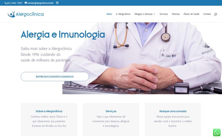 Screenshot of alergoclinica.med.br