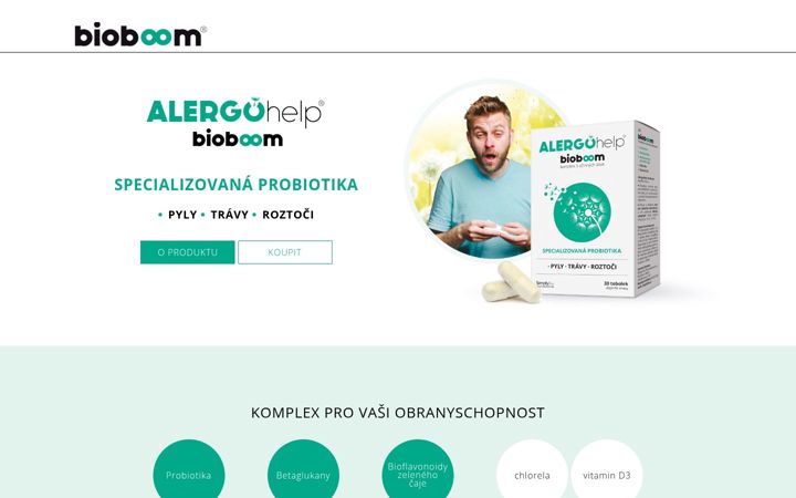 Screenshot of alergohelp.cz