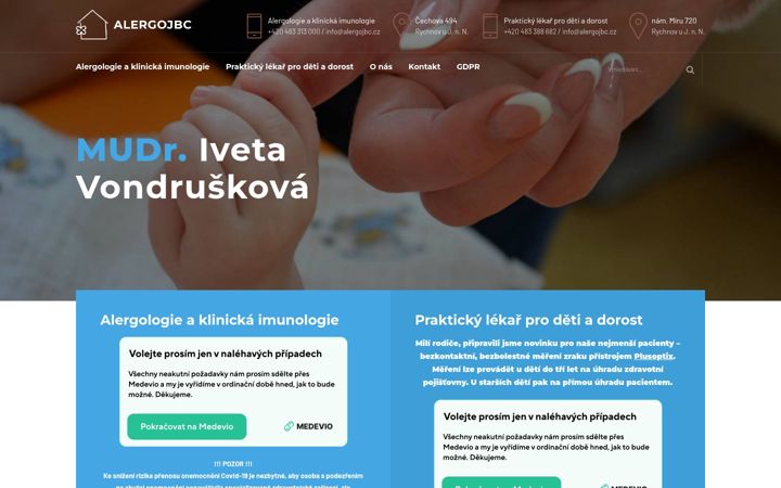 Screenshot of alergojbc.cz
