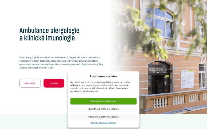 Screenshot of alergolabin.cz