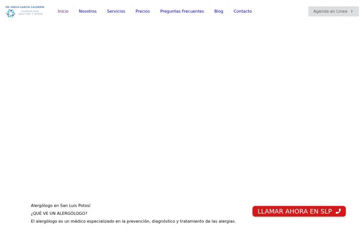 Screenshot of alergologoensanluispotosi.com