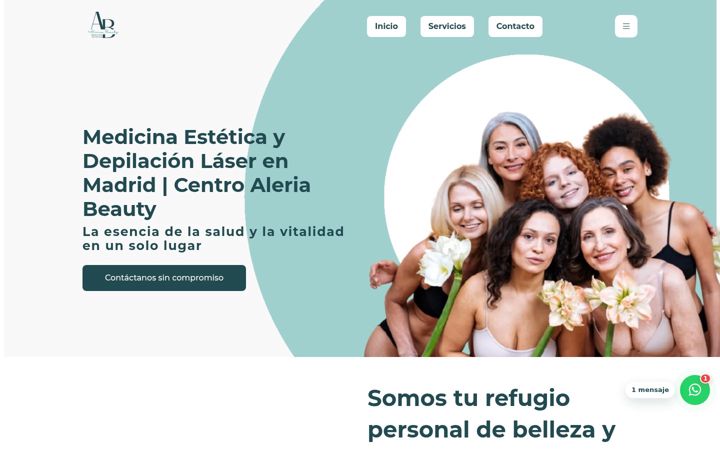 Screenshot of aleriabeauty.es