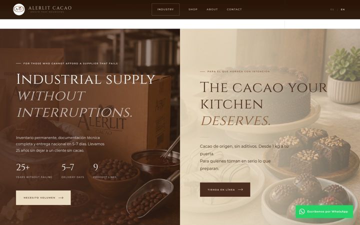Ekraanipilt saidist alerlitcacao.com