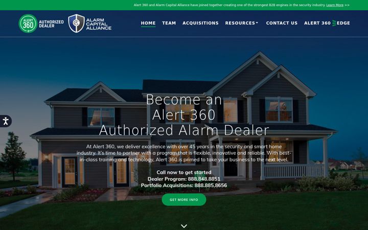 Screenshot of alert360dealer.com