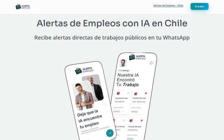 Screenshot of alertaempleo.cl