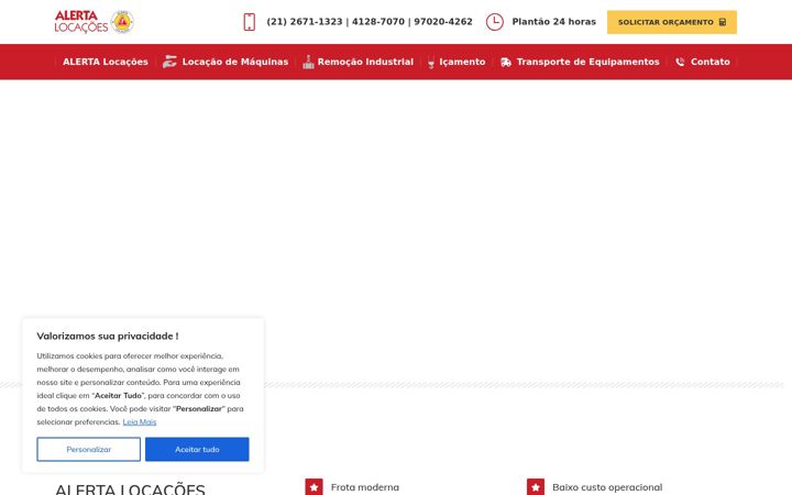 Screenshot of alertaguindastes.com.br