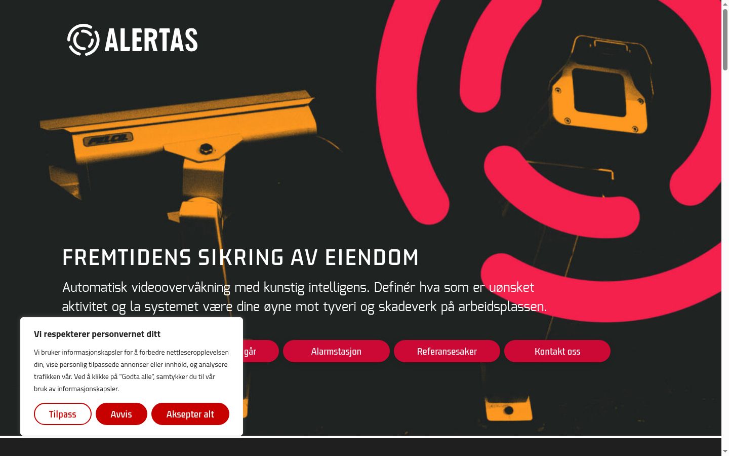 Screenshot des Einwilligungsbanners vor jeglicher Interaktion