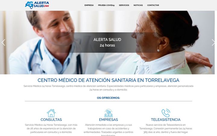 Screenshot of alertasalud24h.com