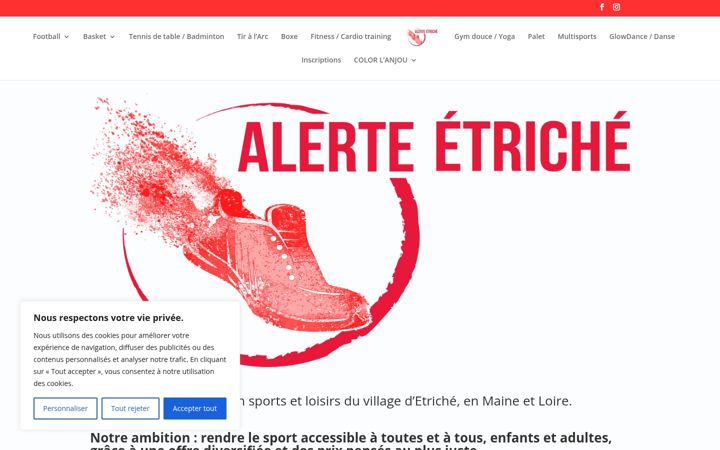 Screenshot of alerte-etriche.fr