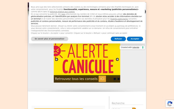 Screenshot of alertes38.org