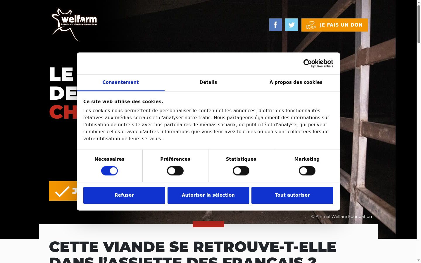 Sutikimo reklamjuostės, rodytos prieš bet kokią sąveiką, ekrano kopija