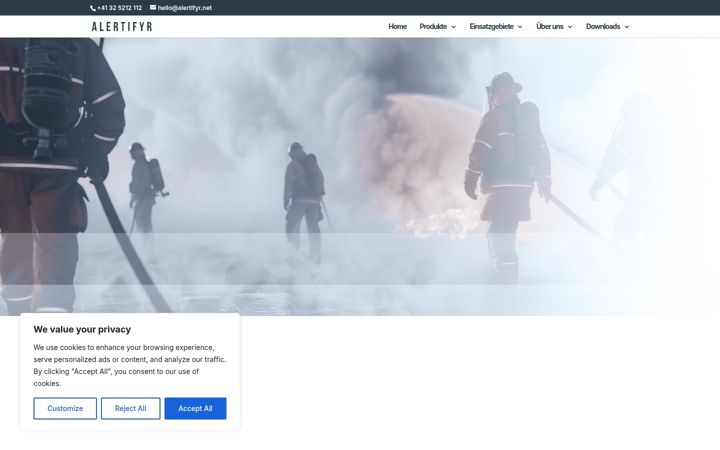 Ekrano kopija alertifyr.net