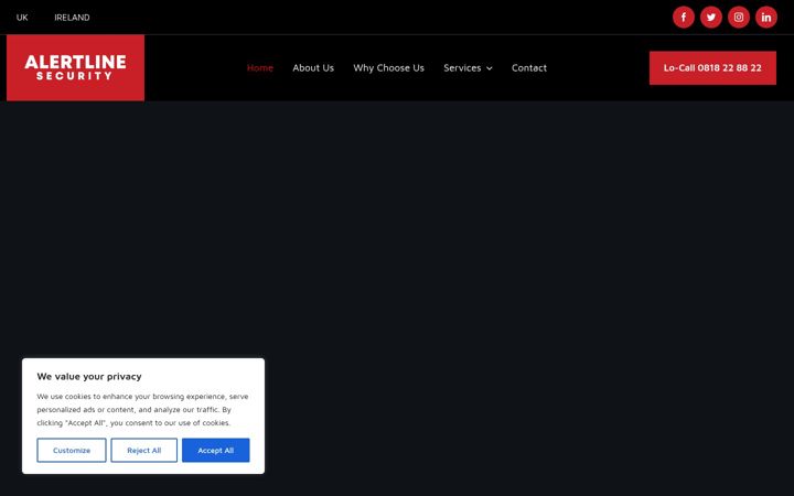 Ekrano kopija alertline.ie