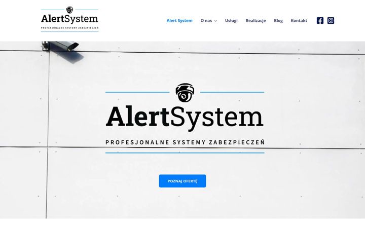 Ekraanipilt saidist alertsystem.com.pl