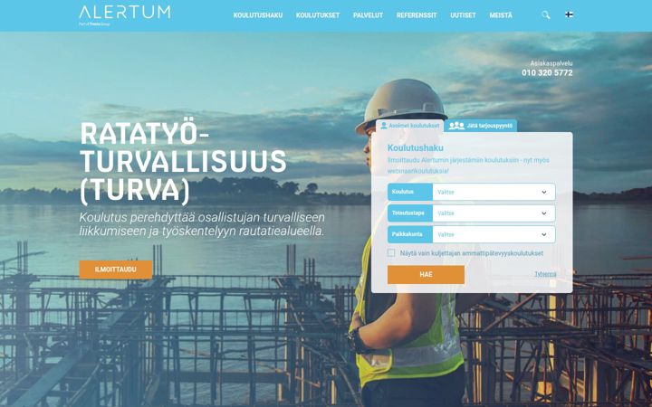 Ekrano kopija alertum.fi