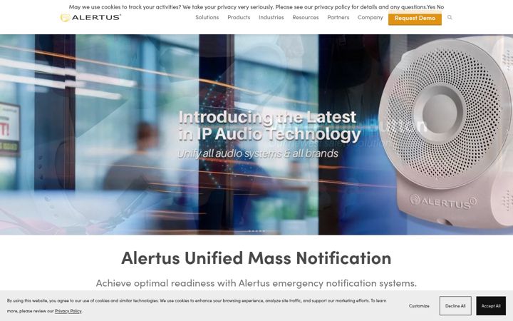 Zrzut ekranu alertustech.com