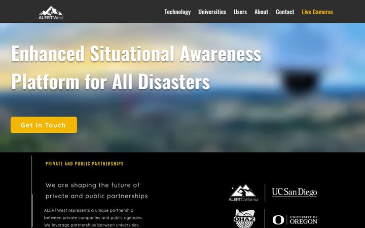 Screenshot of alertwest.com