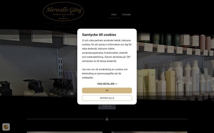 Screenshot of alerwalls.se