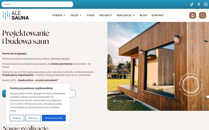 Screenshot of alesauna.pl