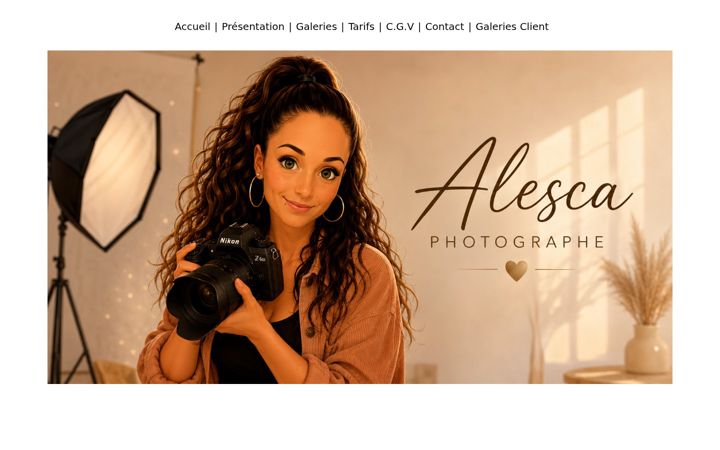 Screenshot of alesca-photographe.com