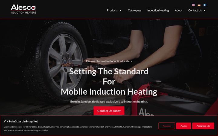 Screenshot of alesco.se
