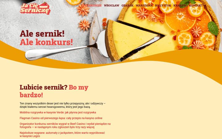 Screenshot of alesernik.pl