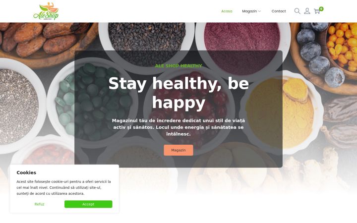 Screenshot of aleshophealthy.ro