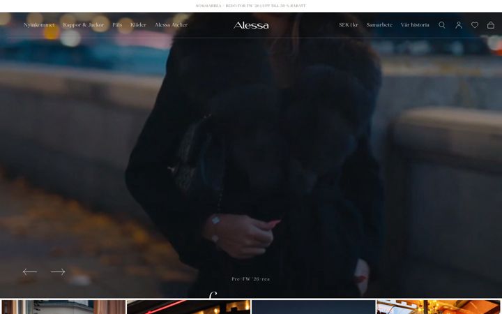 Screenshot of alessa.se