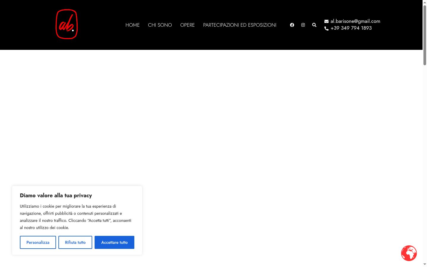 Capture d'écran de la bannière de consentement affichée avant toute interaction