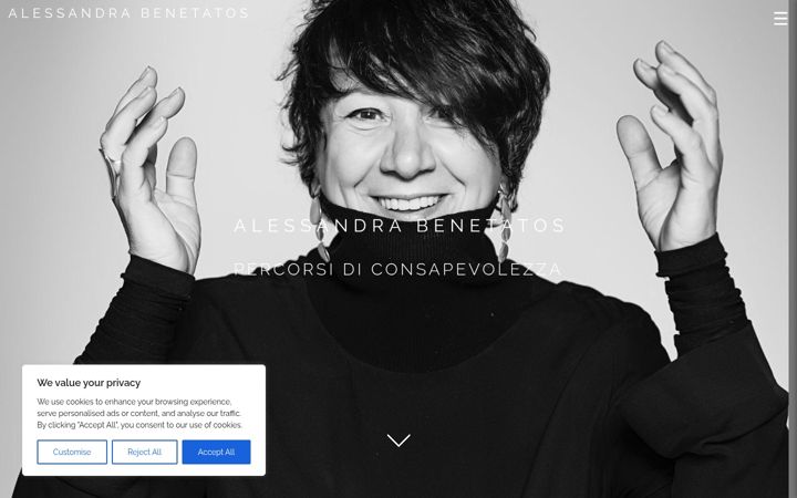 Screenshot of alessandrabenetatos.com