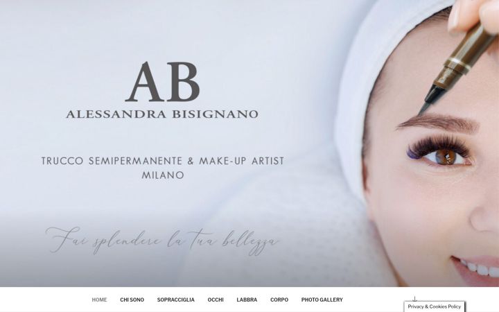 Screenshot stránky alessandrabisignano.it