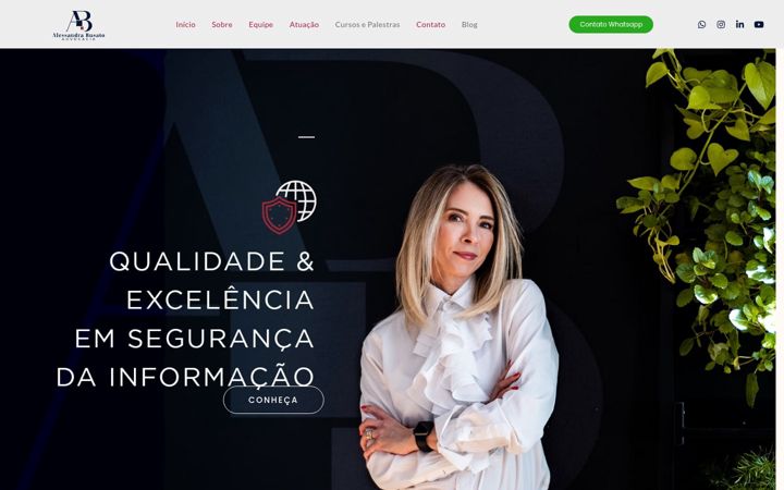 Screenshot of alessandrabusato.com.br