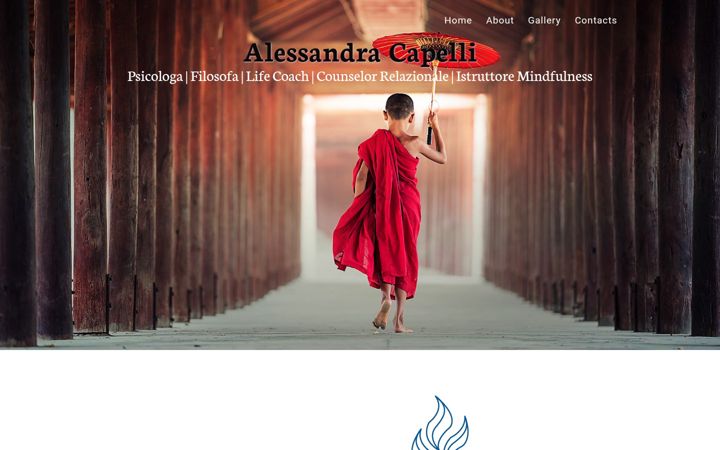 Screenshot of alessandracapelli.com