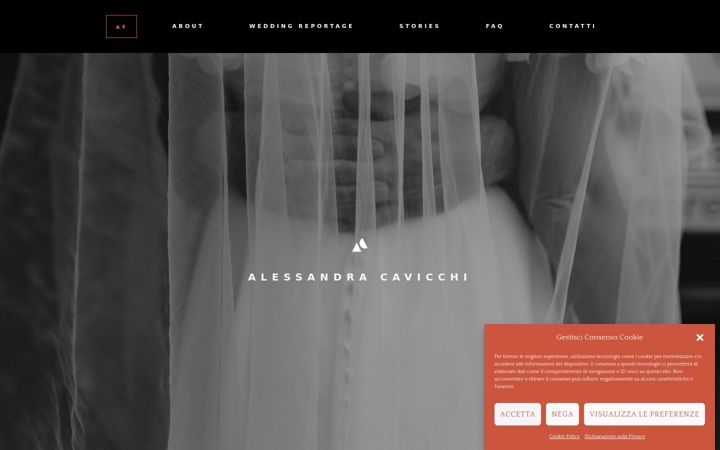 Screenshot of alessandracavicchi.com